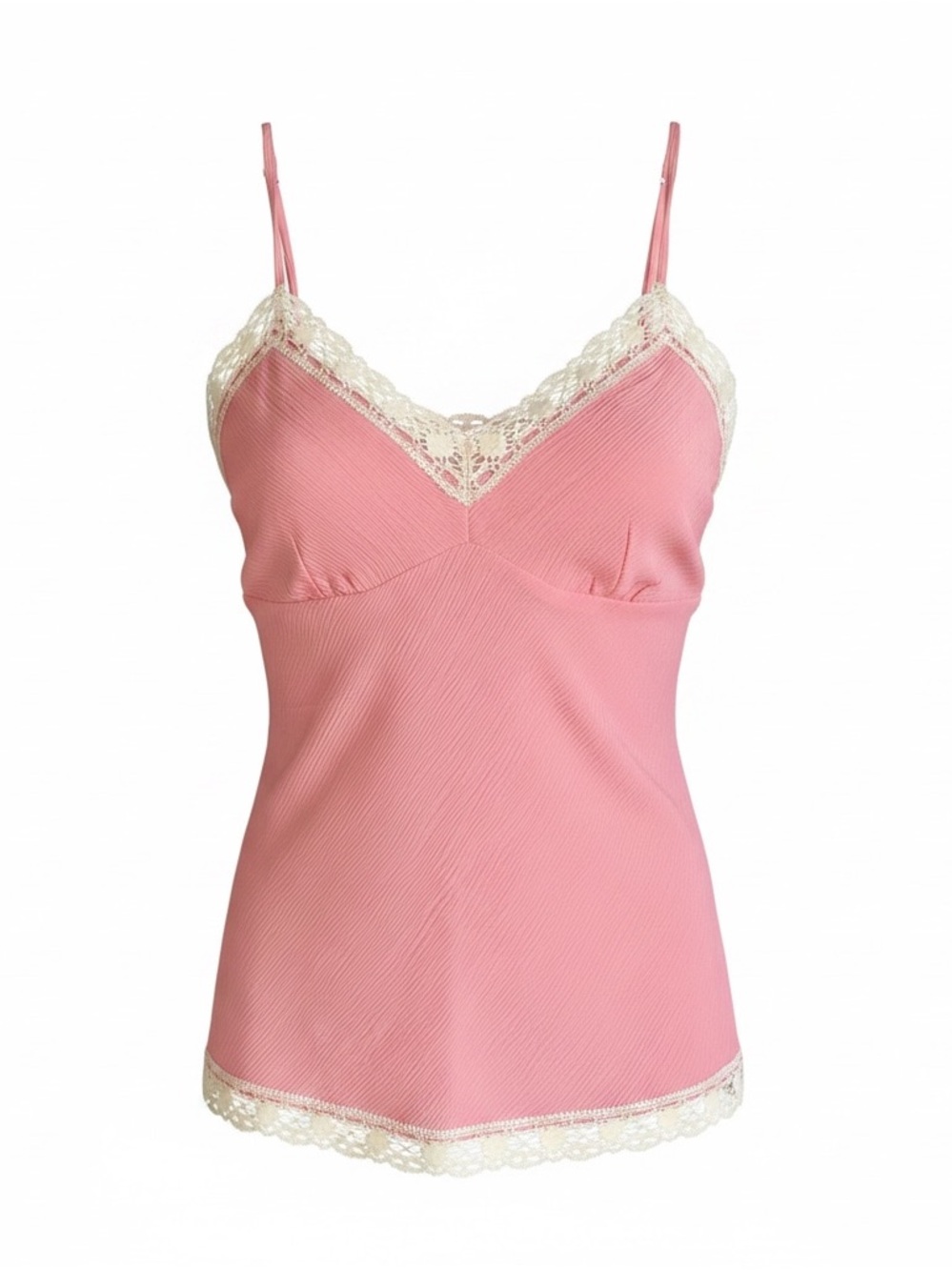 Gold Hawk 💯 silk coral pink cami